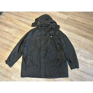 Champion Performance Black Water‎ Resistant Wind Resistant Jacket Coat Men's 3XL